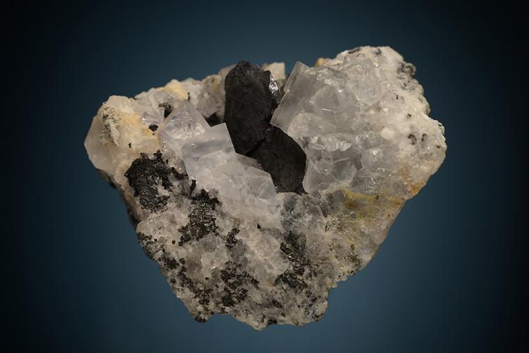 ANTIMONPEARCEITE on FLUORITE
